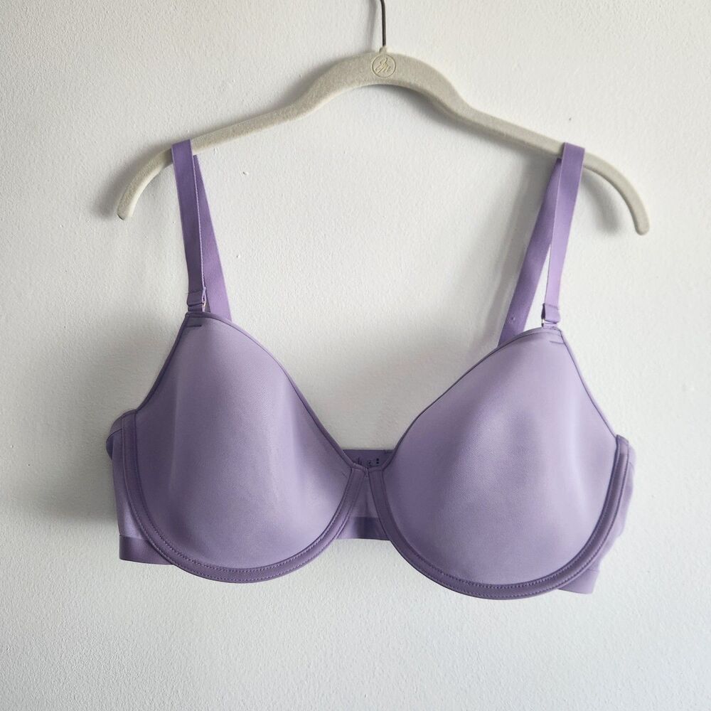 CUUP The Demi Spacer Bra Underwire Unlined Semi Sheer Lilac 38F Luxe glam